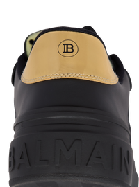Baskets b-court flip en cuir de veau - Noir & Or