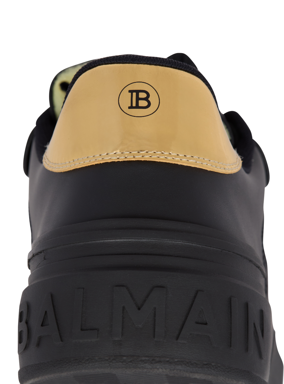 Baskets b-court flip en cuir de veau - Noir & Or