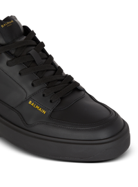 Baskets b-court flip en cuir de veau - Noir & Or