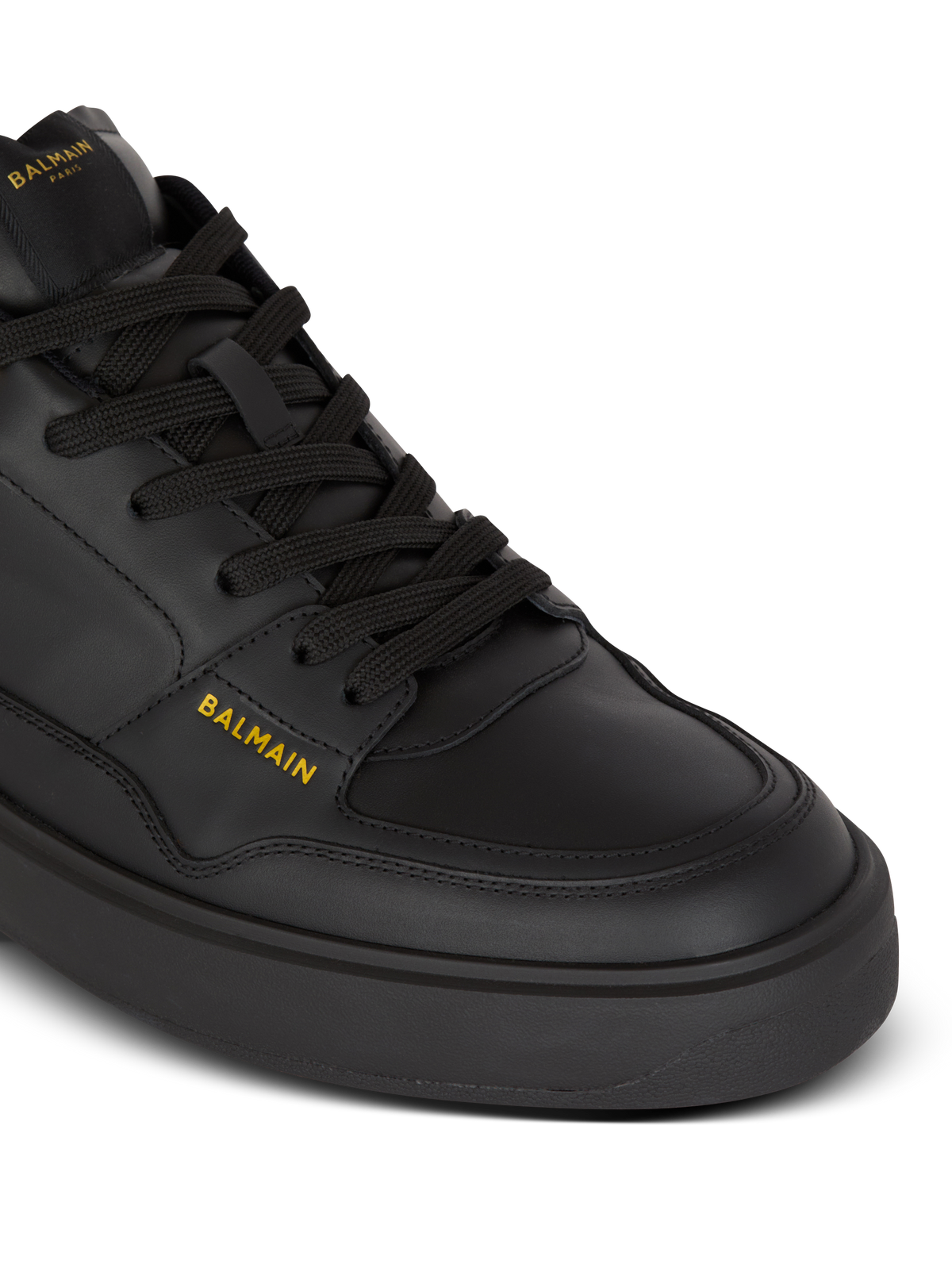 Baskets b-court flip en cuir de veau - Noir & Or