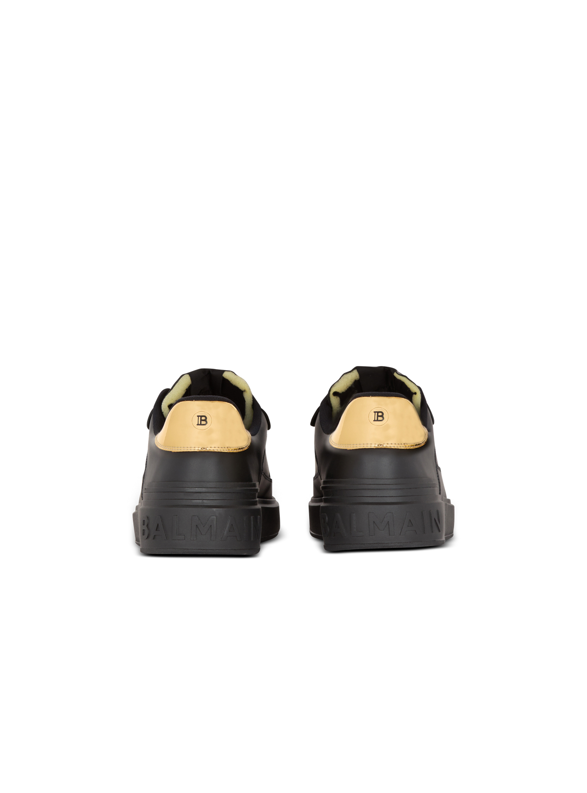 Baskets b-court flip en cuir de veau - Noir & Or