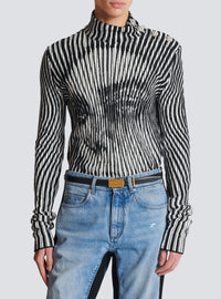 Ceinture en cuir de veau - Noir & Or