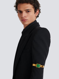 Bracelet de bras montre en trompe-l’œil - Or & Vert Fluo