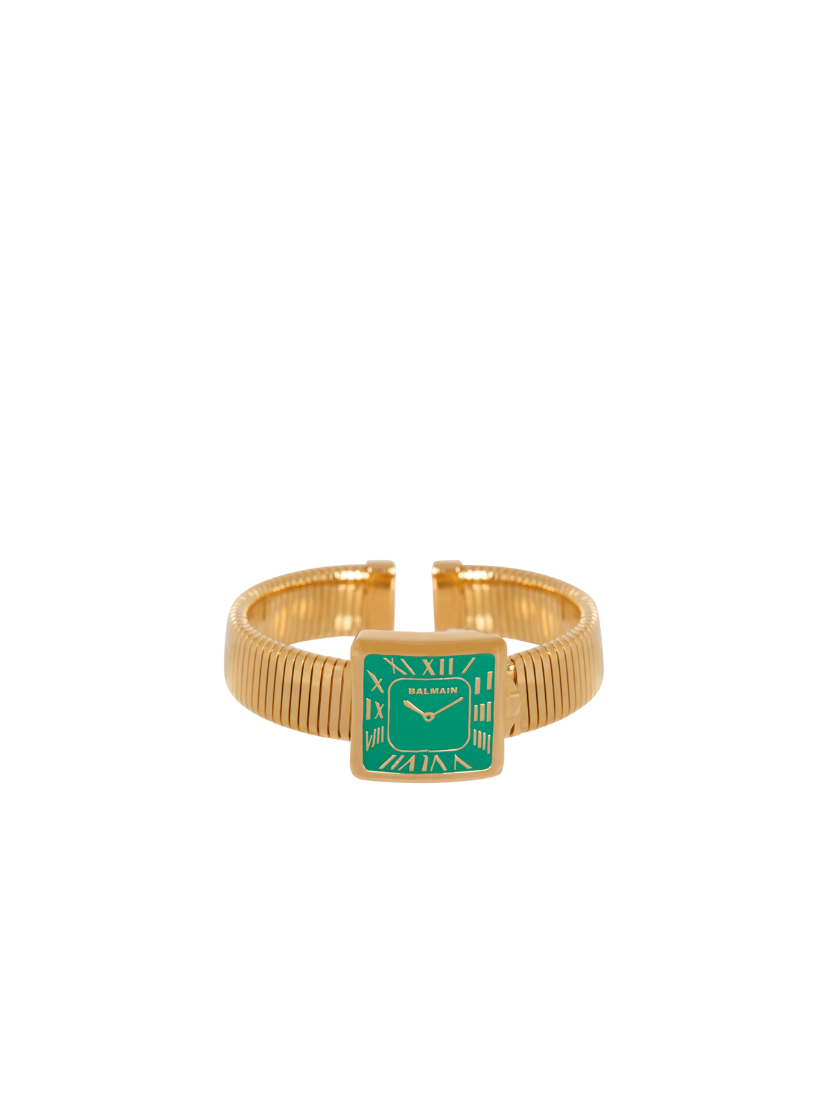 Bracelet de bras montre en trompe-l’œil - Or & Vert Fluo