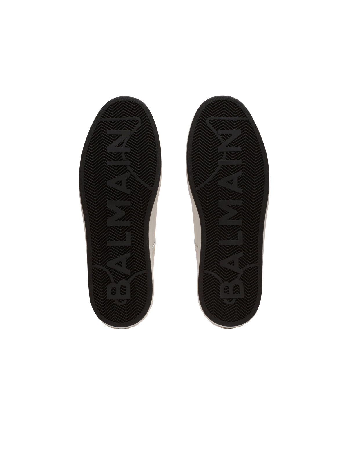 Baskets b-court en cuir de veau avec logo balmain - Noir & Blanc