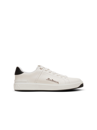 Baskets b-court en cuir de veau avec logo balmain - Noir & Blanc
