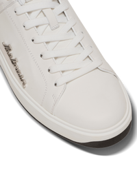 Baskets b-court en cuir de veau avec logo balmain - Noir & Blanc