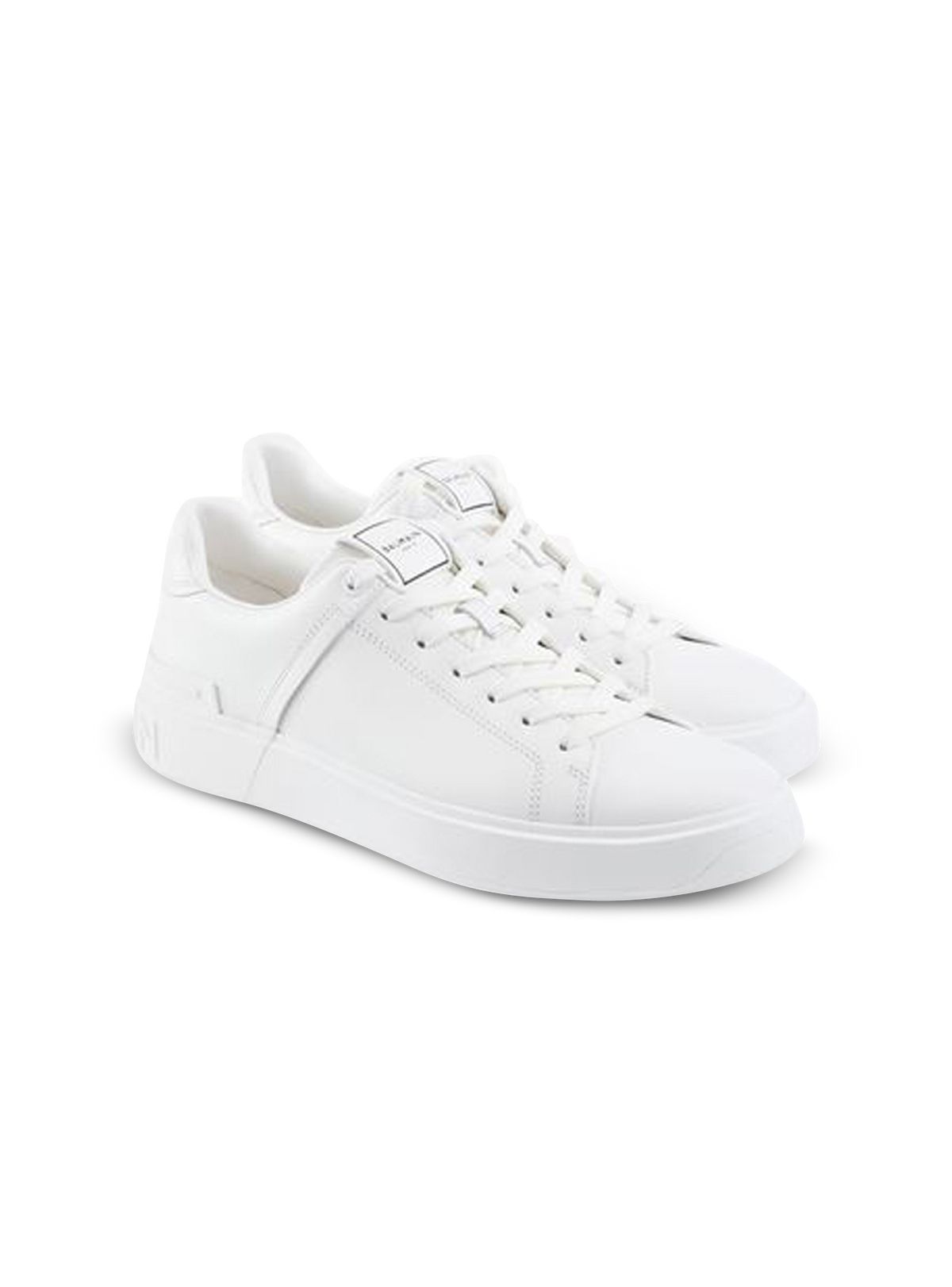 Baskets b-court en cuir de veau - Blanc