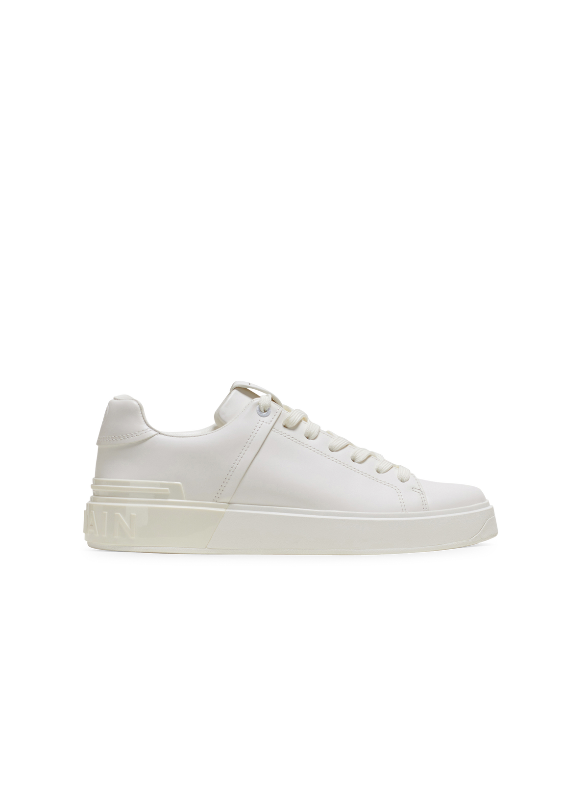 Baskets b-court en cuir de veau - Blanc
