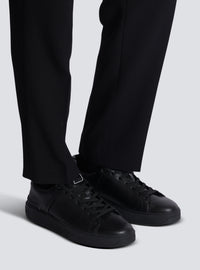 Baskets b-court en cuir de veau - Noir