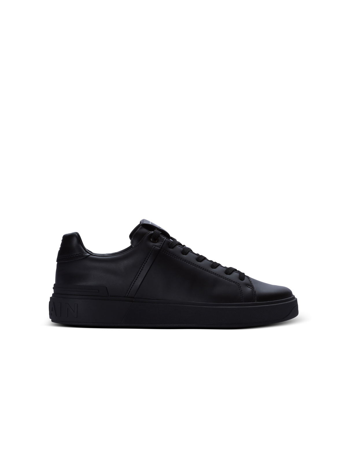 Baskets b-court en cuir de veau - Noir