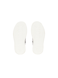 Baskets b-court en cuir de veau - Noir & Blanc