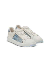 Baskets b-court en cuir et denim - Bleu
