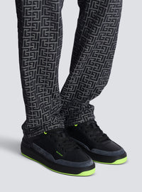Baskets b-court flip en cuir de veau et cuir suédé - Vert