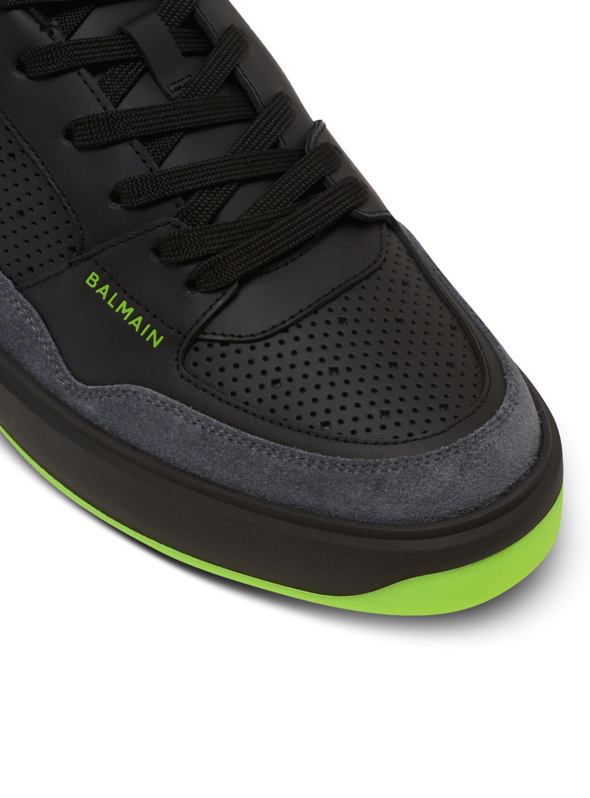 Baskets b-court flip en cuir de veau et cuir suédé - Vert