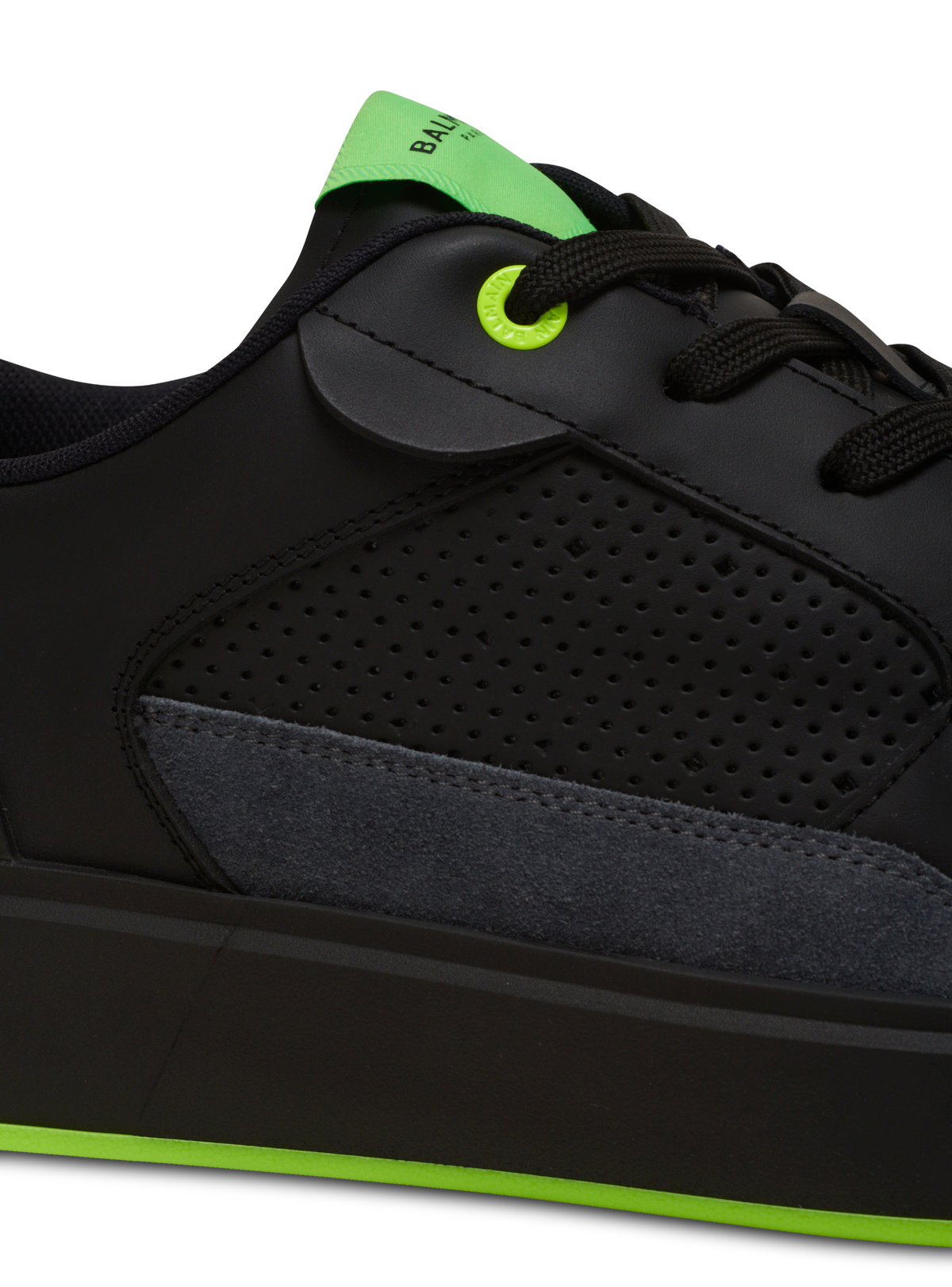 Baskets b-court flip en cuir de veau et cuir suédé - Vert