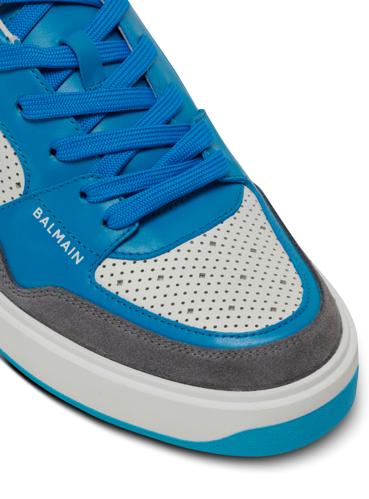 Baskets b-court flip en cuir de veau et cuir suédé - Gris