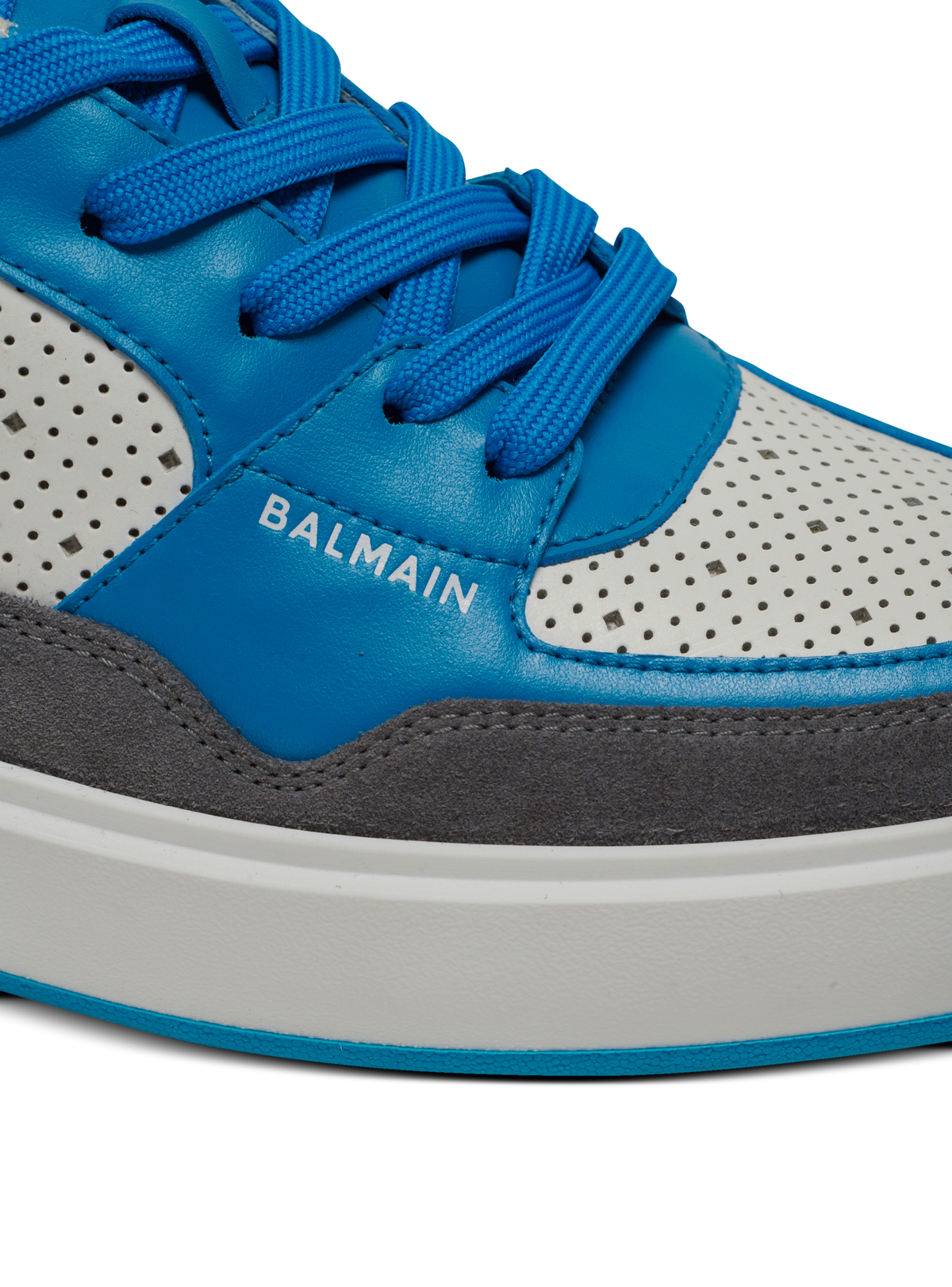 Baskets b-court flip en cuir de veau et cuir suédé - Gris