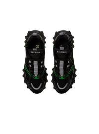 Baskets b-east en cuir, daim et mesh - Vert