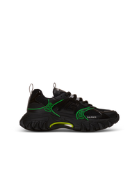Baskets b-east en cuir, daim et mesh - Vert