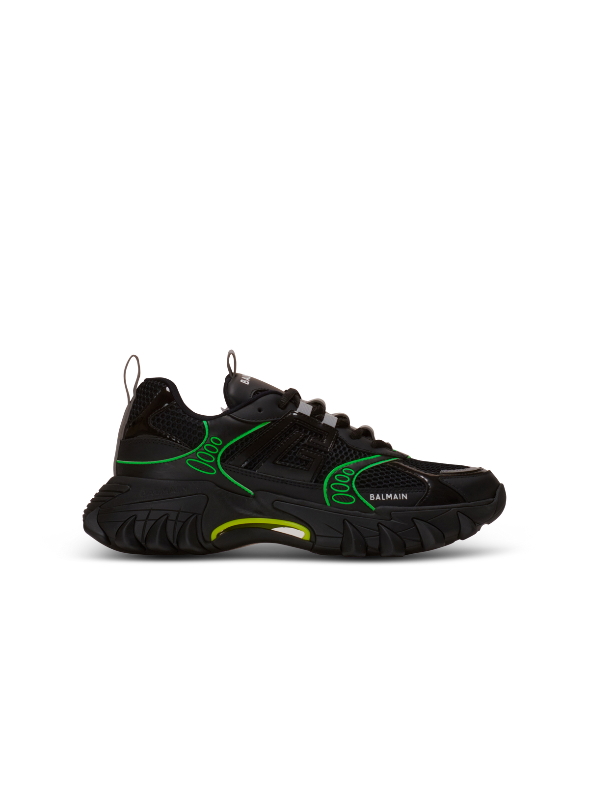 Baskets b-east en cuir, daim et mesh - Vert