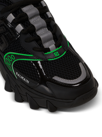 Baskets b-east en cuir, daim et mesh - Vert