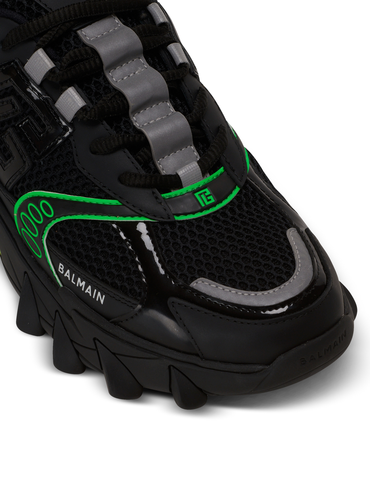 Baskets b-east en cuir, daim et mesh - Vert
