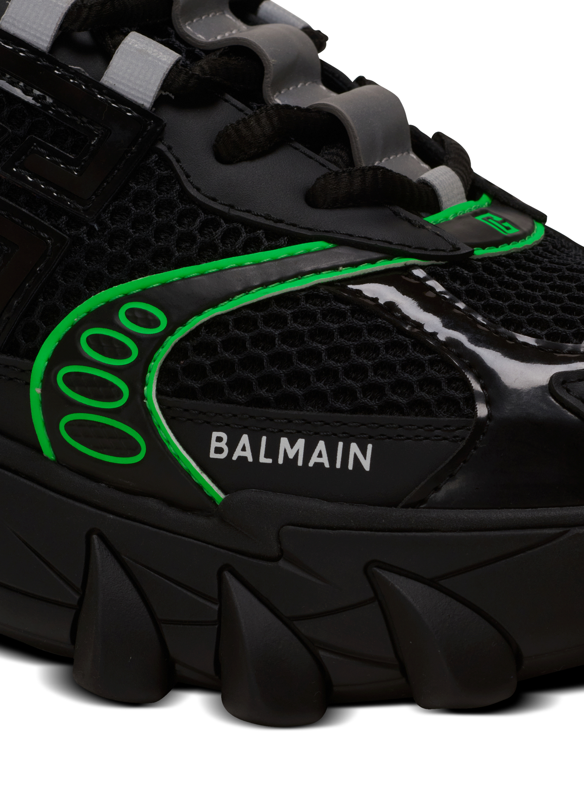 Baskets b-east en cuir, daim et mesh - Vert