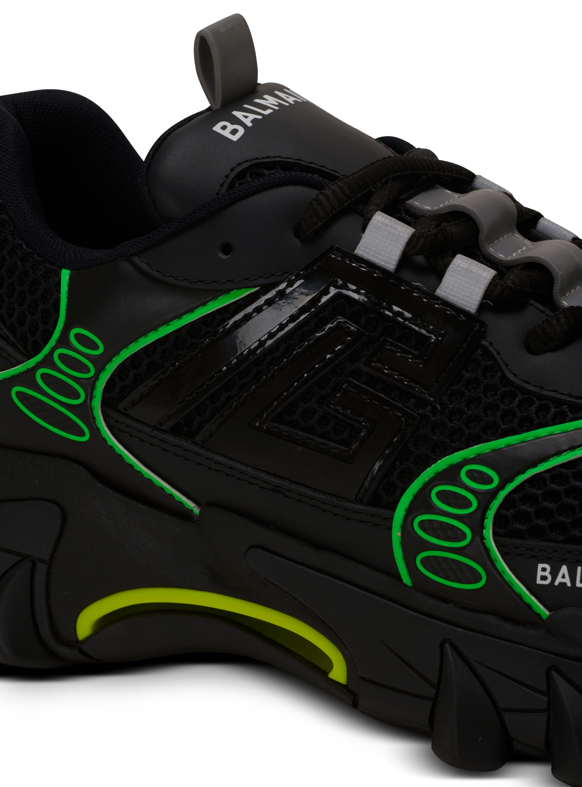 Baskets b-east en cuir, daim et mesh - Vert