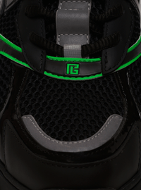 Baskets b-east en cuir, daim et mesh - Vert