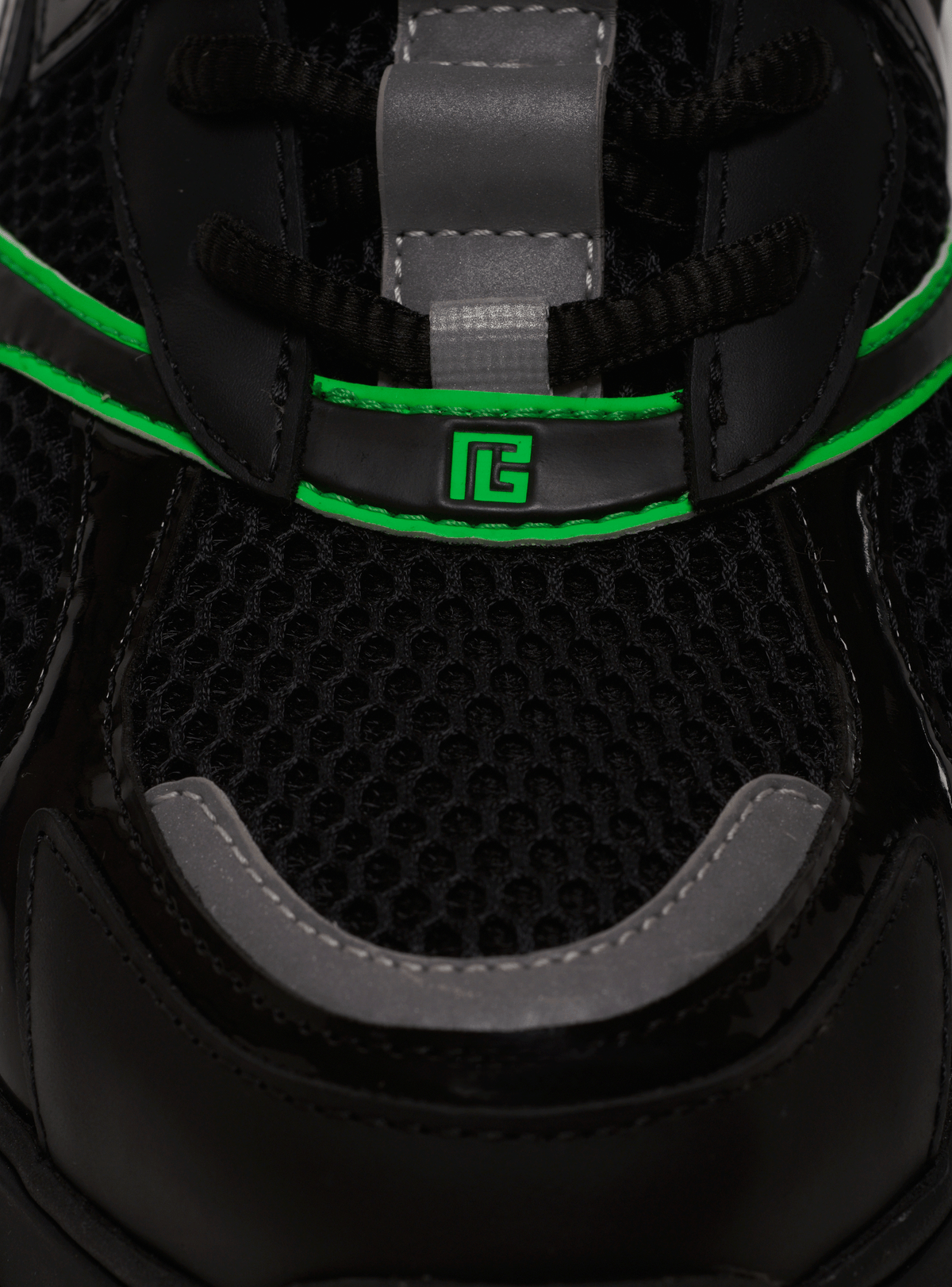 Baskets b-east en cuir, daim et mesh - Vert