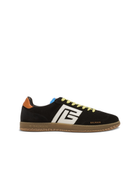 Baskets swan en cuir de veau et cuir suédé - Multicolore