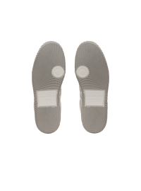 Baskets balmain swan en cuir de veau et cuir suédé - Blanc