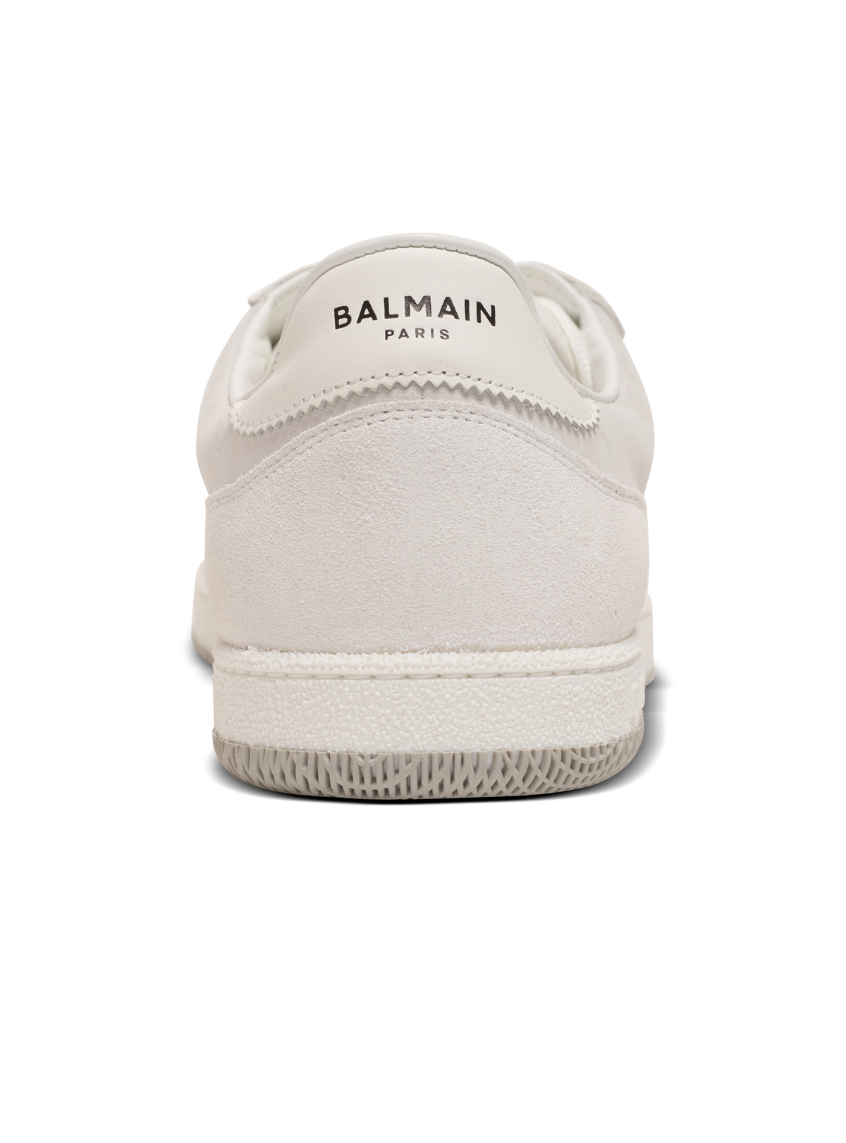 Baskets balmain swan en cuir de veau et cuir suédé - Blanc
