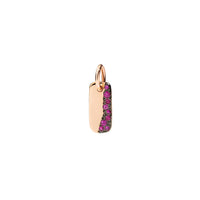 Symbols 9K Rose Gold and Ruby Charm - Rose Gold