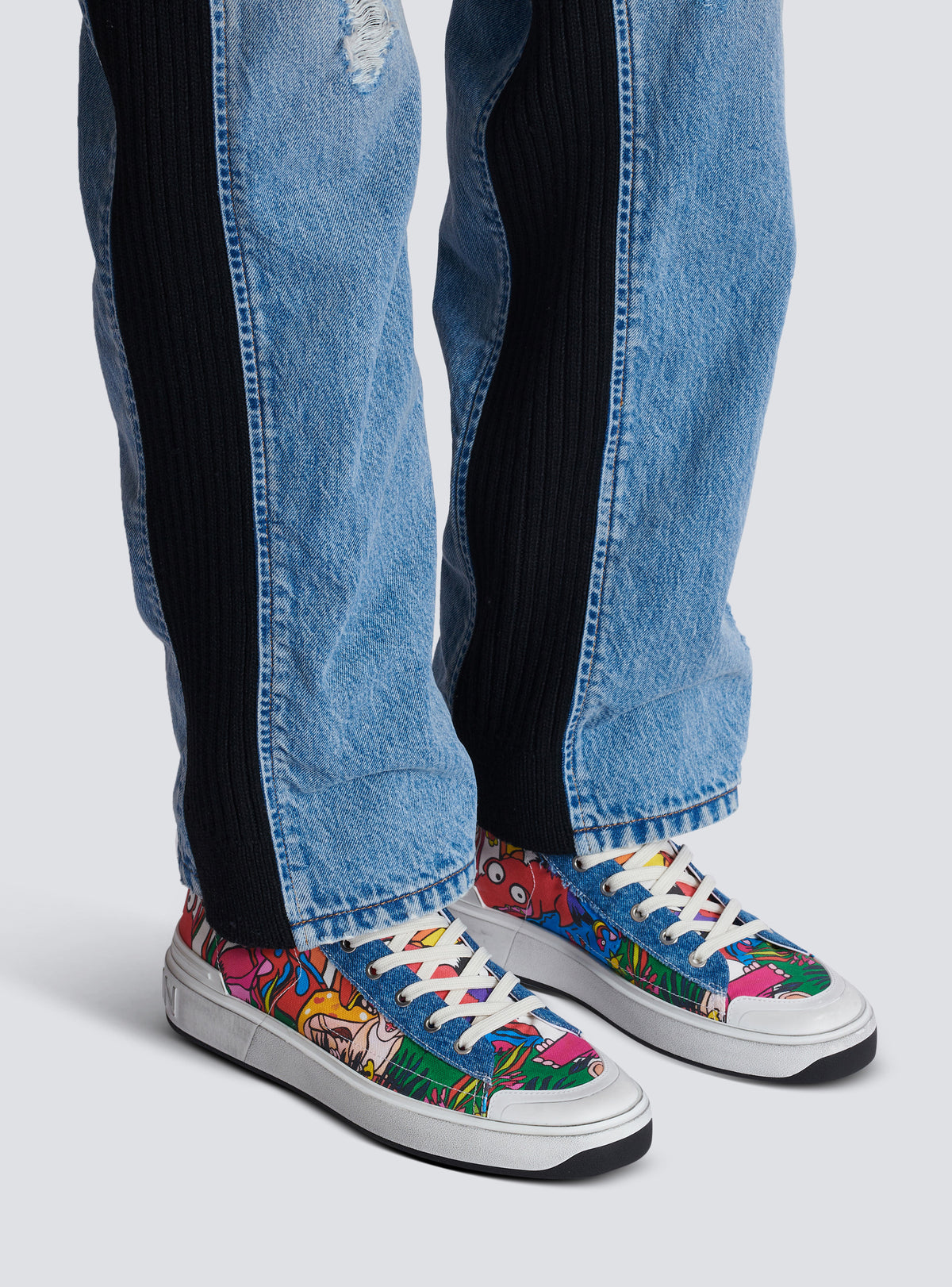 Disney x balmain : the lion king - baskets b-court high top imprimées enfant précoce - Multicolore
