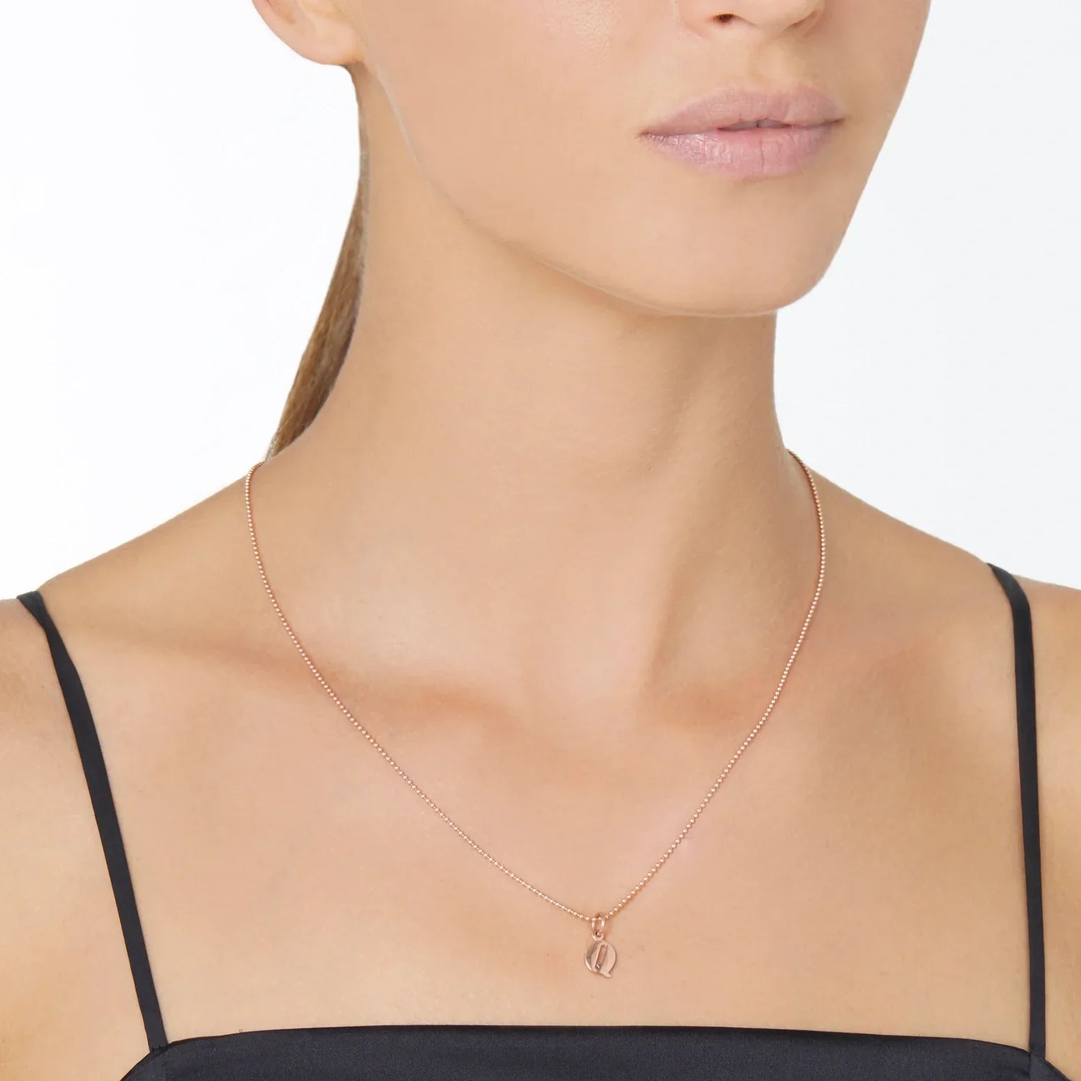 Charm Lettre Q en or rose 9K - Or Rose