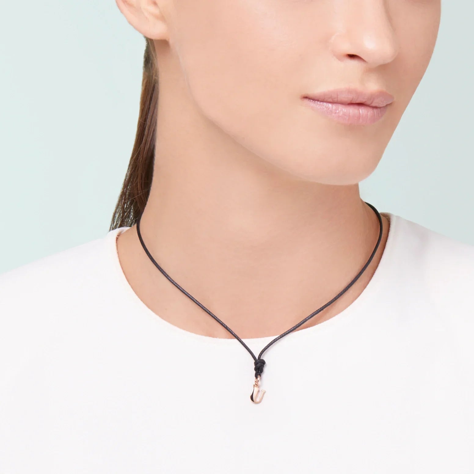 Charm Lettre U en or rose 9K - Or Rose