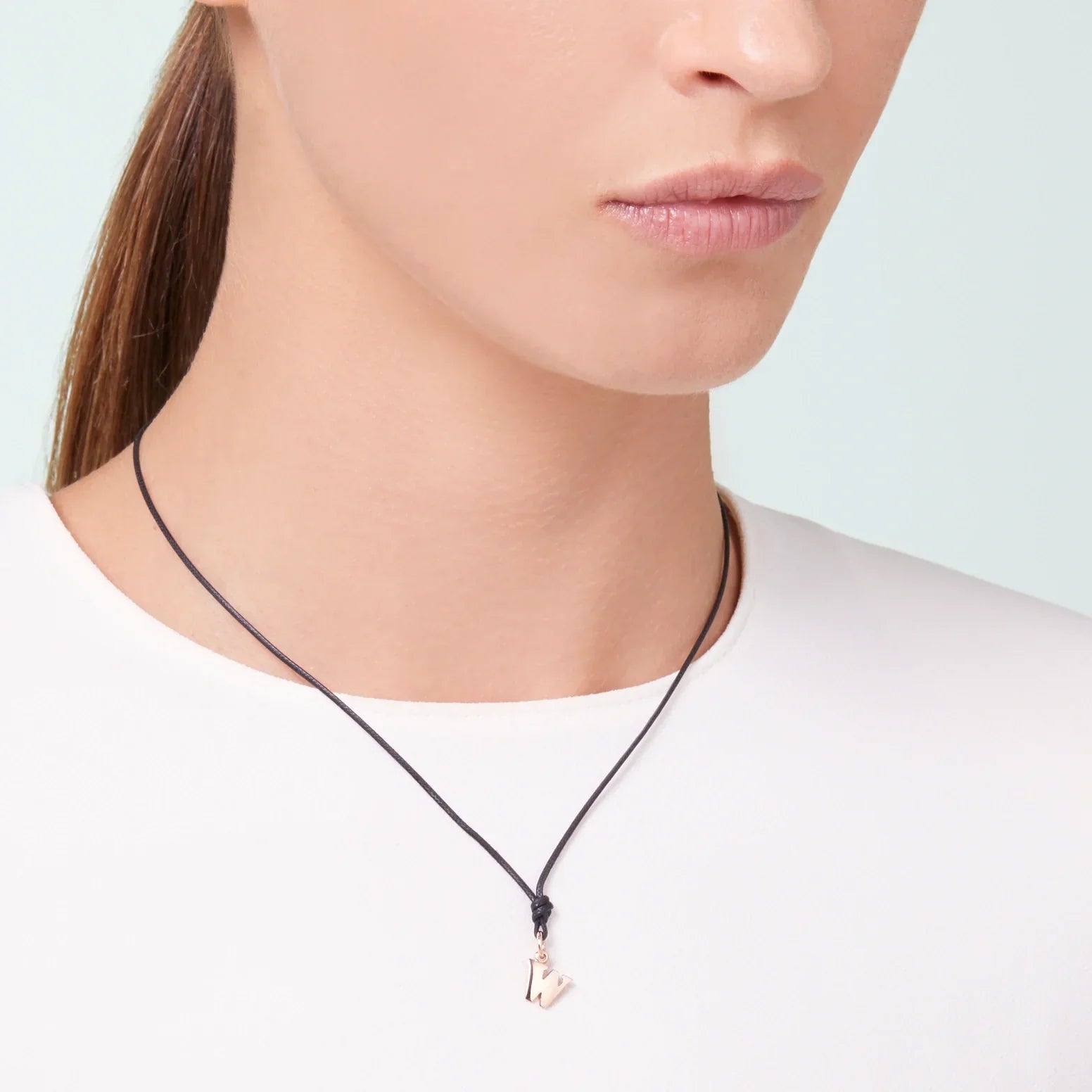 Charm Lettre W en or rose 9K - Or Rose