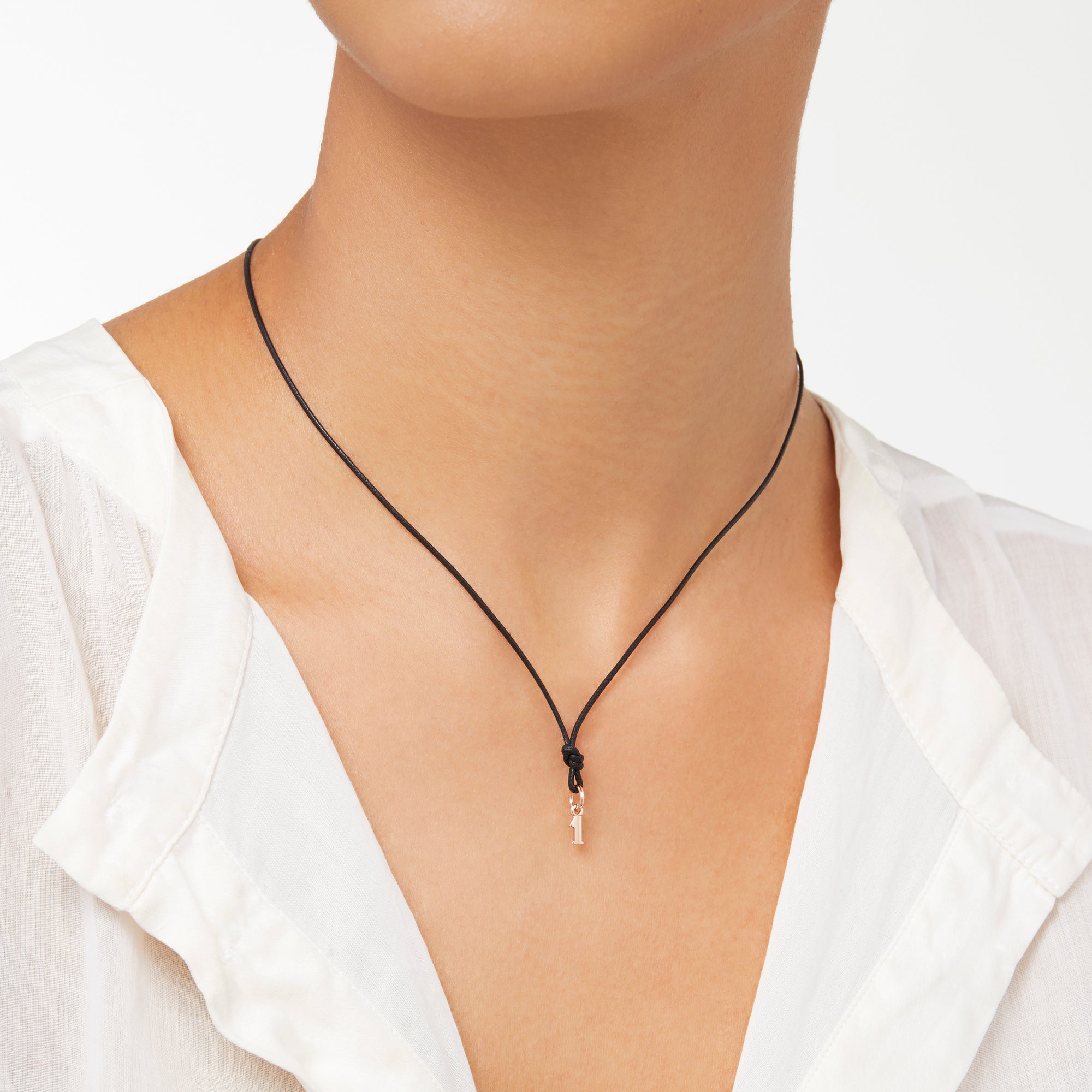 Charm Chiffre 1 en or rose 9K - Or Rose
