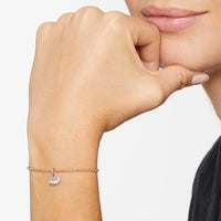 Charm Cuore en or rose 9K et diamants - Or Rose