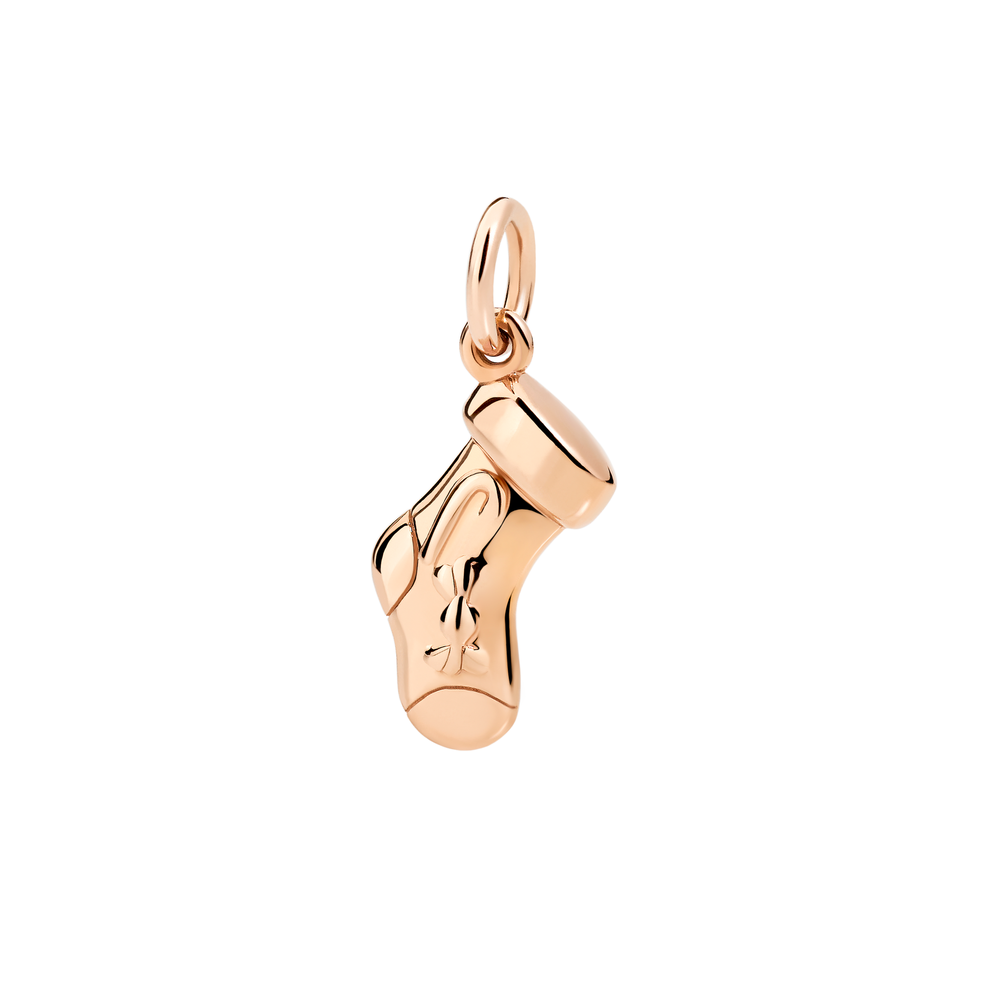 Charm Chaussette en or rose 9K et émail - Or Rose