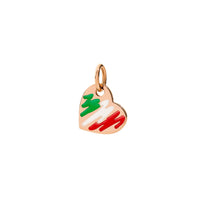 Charm Cuore en or rose 9K et émail - Or Rose