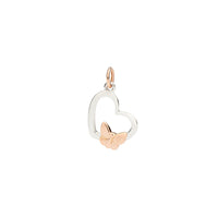 Charm Butterfly en or rose - Rose