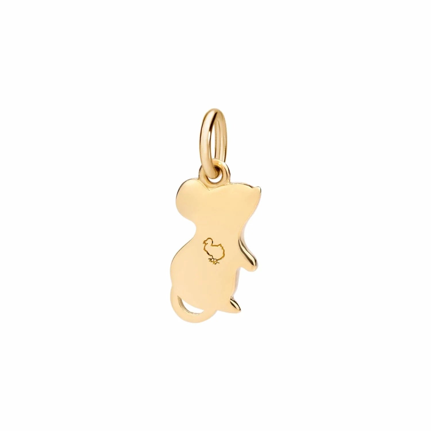 Charm Souris en or jaune 18K et émail - Or Jaune