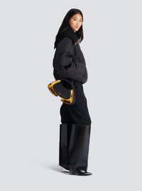 Sac jolie madame medium matelassé - Noir & Or