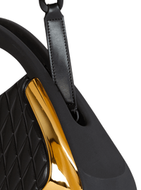 Sac jolie madame medium matelassé - Noir & Or