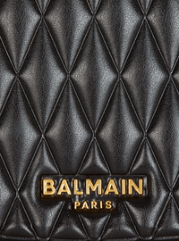 Sac jolie madame medium matelassé - Noir & Or