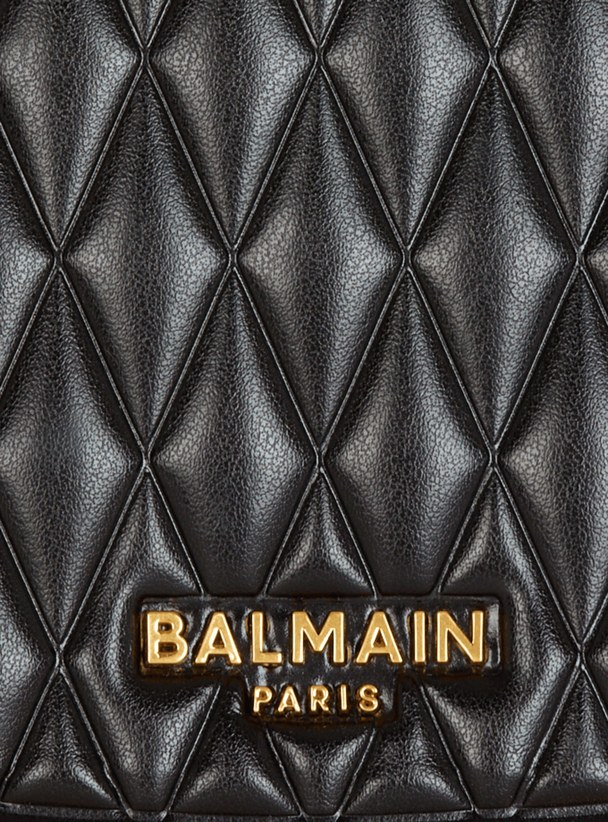 Sac jolie madame medium matelassé - Noir & Or