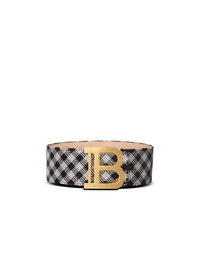 Ceinture b-belt brodée vichy - Noir & Cristal